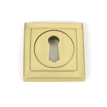 Click Here To Enlarge This Photo Of 50875 From the Anvil Satin Brass Round Escutcheon (Square)
