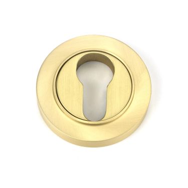 Click Here To Enlarge This Photo Of 50876 From the Anvil Satin Brass Round Euro Escutcheon (Plain)