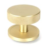 50893 From the Anvil Satin Brass Brompton Centre Door Knob (Plain)