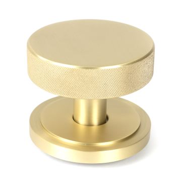 Click Here To Enlarge This Photo Of 50894 From the Anvil Satin Brass Brompton Centre Door Knob (Art Deco)