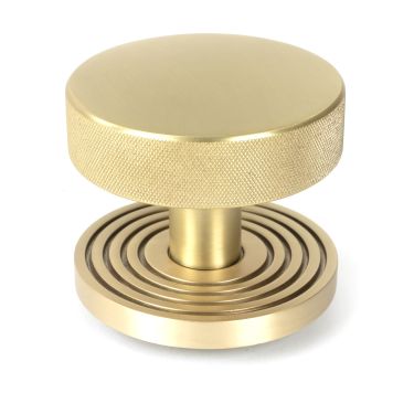 Click Here To Enlarge This Photo Of 50895 From the Anvil Satin Brass Brompton Centre Door Knob (Beehive)