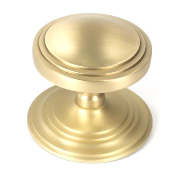 Click Here To Enlarge This Photo Of 50897 From the Anvil Satin Brass Art Deco Centre Door Knob