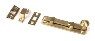 50917 From the Anvil Satin Brass 4" Universal Bolt