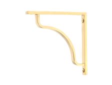 51085 From the Anvil Polished Brass Abingdon Shelf Bracket (150mm x 150mm)