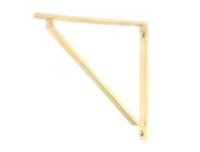 51115 From the Anvil Polished Brass Barton Shelf Bracket (200mm x 200mm)