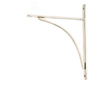 51141 From the Anvil Polished Nickel Apperley Shelf Bracket (314mm x 250mm)