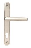 51187 From the Anvil Polished Nickel Art Deco Slimline Lever Espag. Lock Set - 92mm centres - 212mm Screw Centres