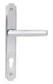 51188 From the Anvil Polished Chrome Art Deco Slimline Lever Espag. Lock Set - 92mm centres - 212mm Screw Centres