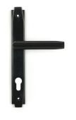 51189 From the Anvil Aged Bronze Art Deco Slimline Lever Espag. Lock Set - 92mm centres - 212mm Screw Centres