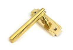 51191 From the Anvil Polished Brass Art Deco Lever on Rose Set