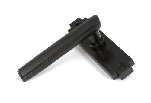 Click Here To Enlarge This Photo Of 51195 From the Anvil Aged Bronze Art Deco Lever on Rose Set