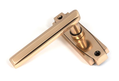 Click Here To Enlarge This Photo Of 51196 From the Anvil Polished Bronze Art Deco Lever on Rose Set