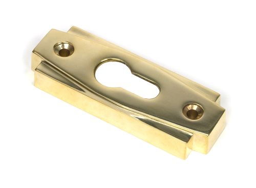 Click Here To Enlarge This Photo Of 51197 From the Anvil Polished Brass Art Deco Euro Escutcheon (Set)