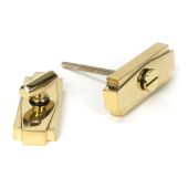 51203 From the Anvil Polished Brass Art Deco Thumbturn