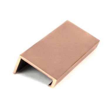 Click Here To Enlarge This Photo Of 51218 From the Anvil Polished Bronze 100mm Plain Edge Pull