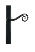 46397R From the Anvil Black Monkeytail Slimline Lever Espag. Latch Set - RH - 212mm Screw Centres