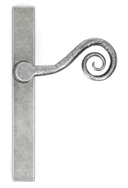 Click Here To Enlarge This Photo Of 46398R From the Anvil Pewter Monkeytail Slimline Lever Espag. Latch - RH - 212mm Screw Centres