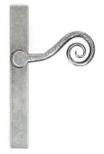 46398R From the Anvil Pewter Monkeytail Slimline Lever Espag. Latch - RH - 212mm Screw Centres