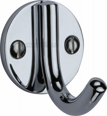 Click Here To Enlarge This Photo Of V1064-PC Heritage Brass Single Robe Hook Polished Chrome Finish
