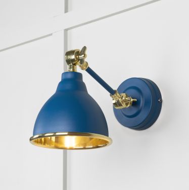 Click Here To Enlarge This Photo Of 49716SU From the Anvil Smooth Brass Brindley Wall Light in Upstream