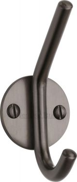 Click Here To Enlarge This Photo Of V1065-MB Heritage Brass Hat & Coat Hook Matt Bronze Finish