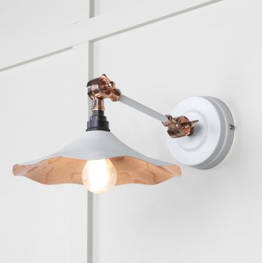 Click Here To Enlarge This Photo Of 49723SF From the Anvil Smooth Copper Flora Wall Light in Flock