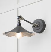 49724SBL From the Anvil Smooth Nickel Flora Wall Light in Bluff