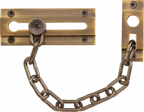 Click Here To Enlarge This Photo Of V1070-AT Heritage Brass Door Chain Antique Brass Finish