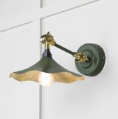 49725SH From the Anvil Smooth Brass Flora Wall Light in Heath