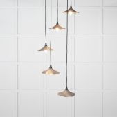 49726SBL From the Anvil Smooth Copper Flora Cluster Pendant in Bluff