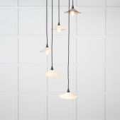 49726STE From the Anvil Smooth Copper Flora Cluster Pendant in Teasel