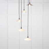 49727STE From the Anvil Smooth Nickel Flora Cluster Pendant in Teasel