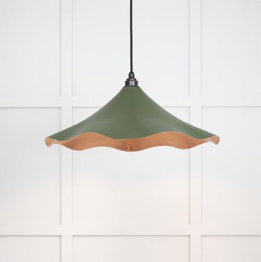 Click Here To Enlarge This Photo Of 49729SH From the Anvil Smooth Copper Flora Pendant in Heath