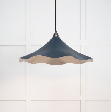 Click Here To Enlarge This Photo Of 49730SDU From the Anvil Smooth Nickel Flora Pendant in Dusk