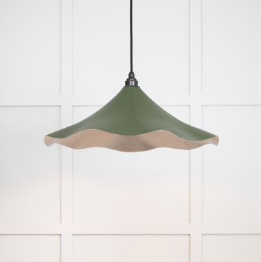 Click Here To Enlarge This Photo Of 49730SH From the Anvil Smooth Nickel Flora Pendant in Heath