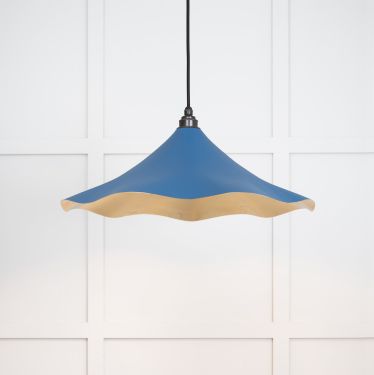 Click Here To Enlarge This Photo Of 49731SU From the Anvil Smooth Brass Flora Pendant in Upstream
