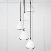 49736SF From the Anvil Smooth Copper Brindley Cluster Pendant in Flock