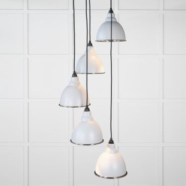 Click Here To Enlarge This Photo Of 49737SBI From the Anvil Smooth Nickel Brindley Cluster Pendant in Birch