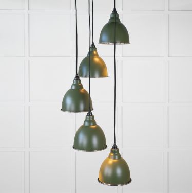 Click Here To Enlarge This Photo Of 49737SH From the Anvil Smooth Nickel Brindley Cluster Pendant in Heath