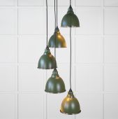 49737SH From the Anvil Smooth Nickel Brindley Cluster Pendant in Heath