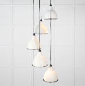 49737STE From the Anvil Smooth Nickel Brindley Cluster Pendant in Teasel