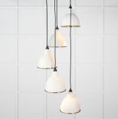 49738STE From the Anvil Smooth Brass Brindley Cluster Pendant in Teasel