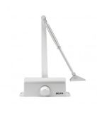 ZDC003-SE - Zoo Hardware Silver Size 3 Fixed Power Budget Door Closer with Arm and body (P.A Braket Inc)