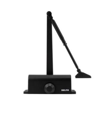 Click Here To Enlarge This Photo Of ZDC003-BLK - Zoo Hardware Black Size 3 Fixed Power Budget Door Closer with Arm and body (P.A Braket Inc)
