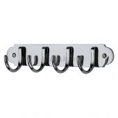 V1079-PC Heritage Brass Coat Hooks on Plate Polished Chrome Finish