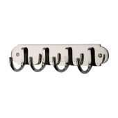 V1079-PNF Heritage Brass Coat Hooks on Plate Polished Nickel Finish