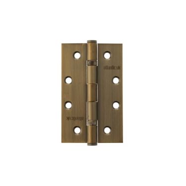 Click Here To Enlarge This Photo Of Atlantic - AH42525MAB Slim Knuckle Ball Bearing Hinges 4″ x 2.5″ x 2.5mm – Matt Antique Brass