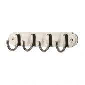 V1079-SN Heritage Brass Coat Hooks on Plate Satin Nickel Finish