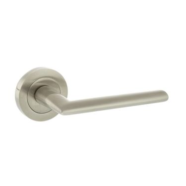 Click Here To Enlarge This Photo Of Atlantic - S43RSN STATUS 'Alabama' Lever on Round Rose – Satin Nickel
