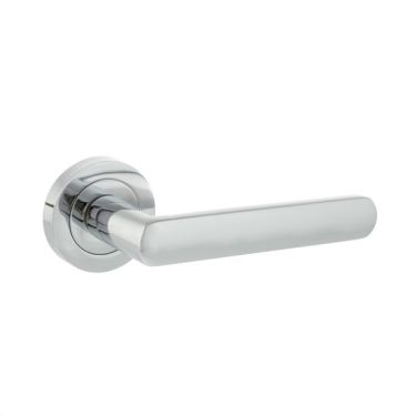 Click Here To Enlarge This Photo Of Atlantic - S42RPC STATUS 'Carolina' Lever on Round Rose – Polished Chrome
